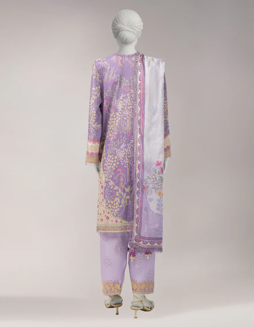 MULTICOLOR LAWN 3PC UNSTITCHED | JLU-S-26-3979 BOTANICAL-1 - Image 2