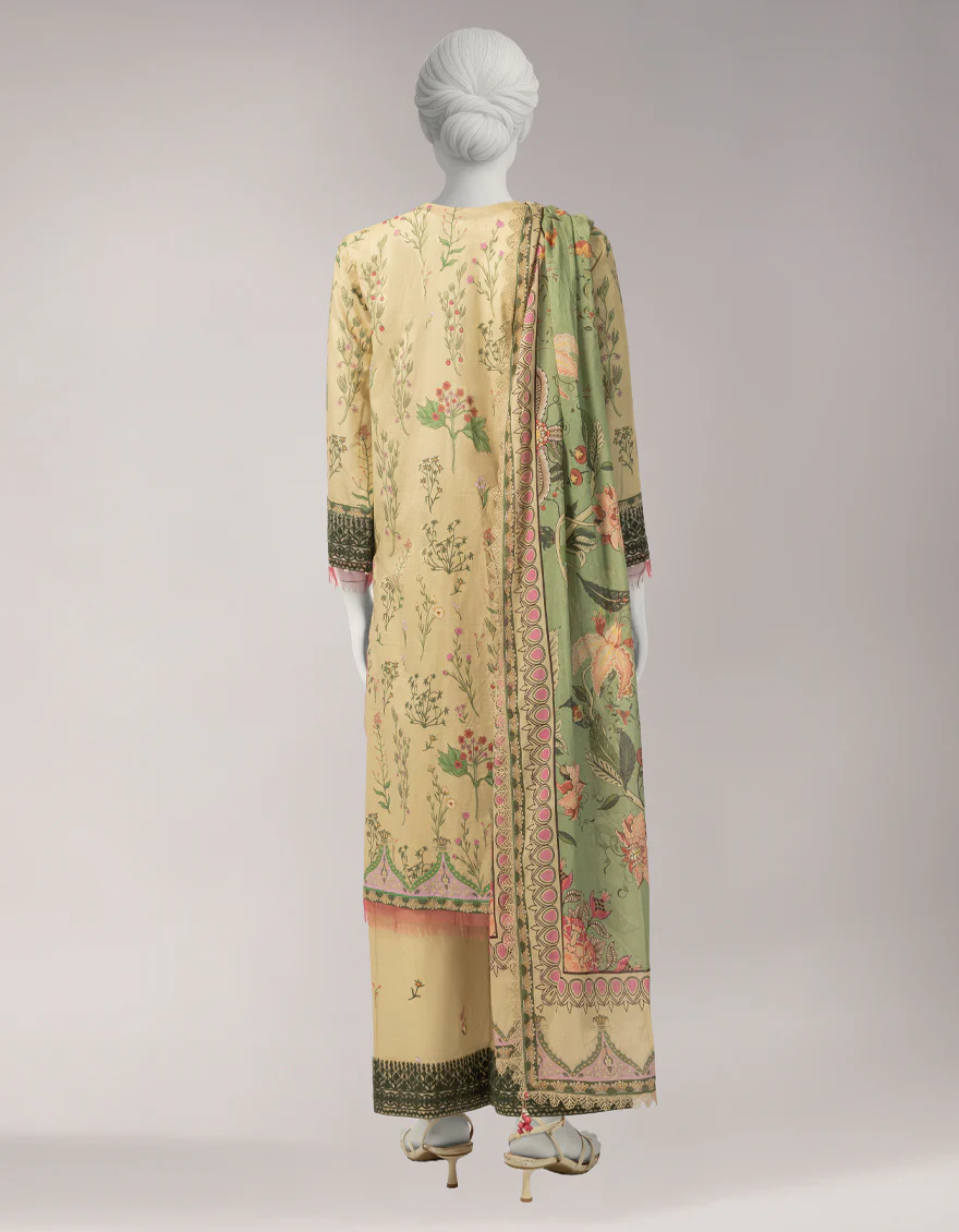 MULTICOLOR LAWN 3PC UNSTITCHED | JLU-S-26-3981 BOTANICAL-3 - Image 2