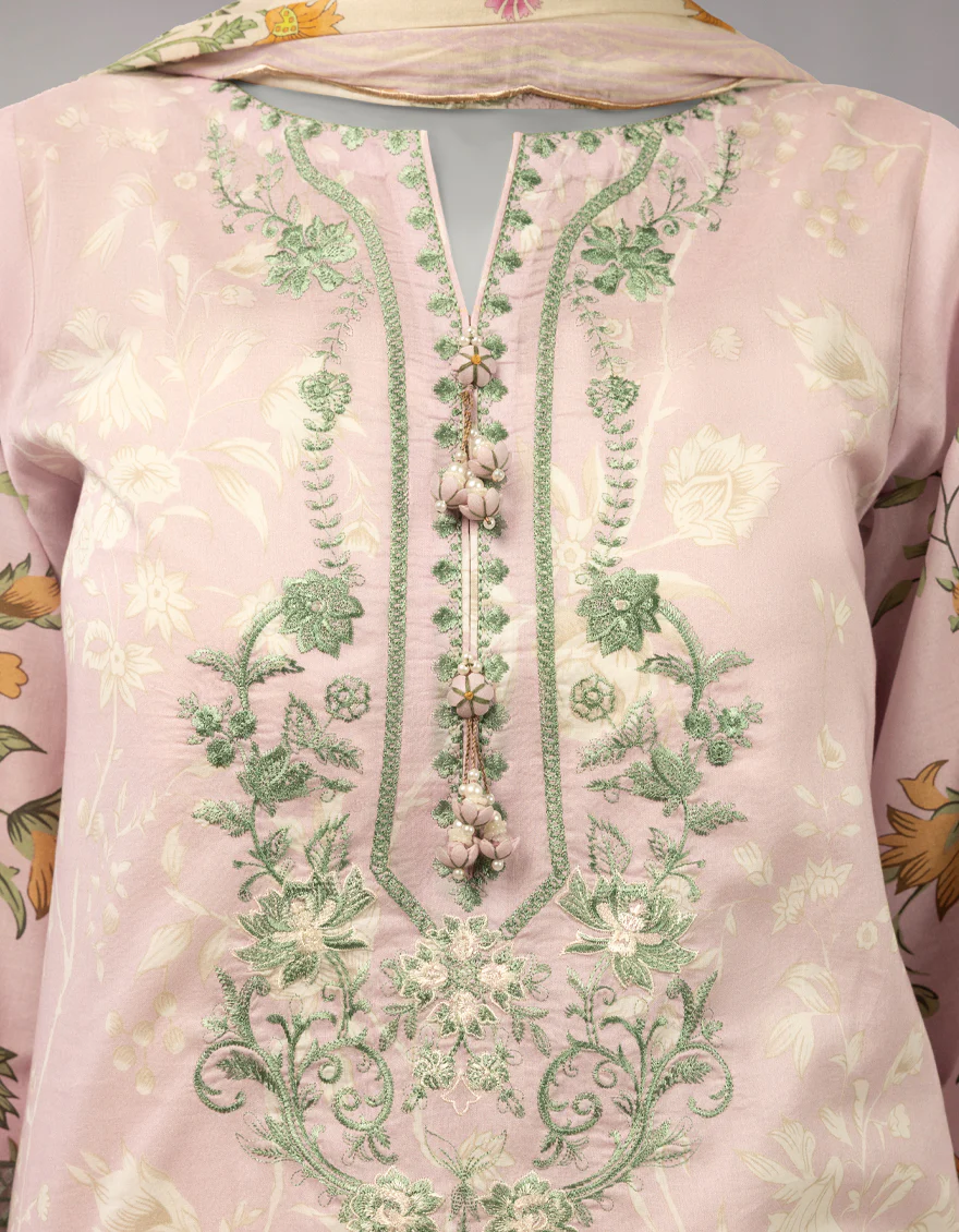 MULTICOLOR LAWN 3PC UNSTITCHED | JLU-S-26-3982 BOTANICAL-4 - Image 3