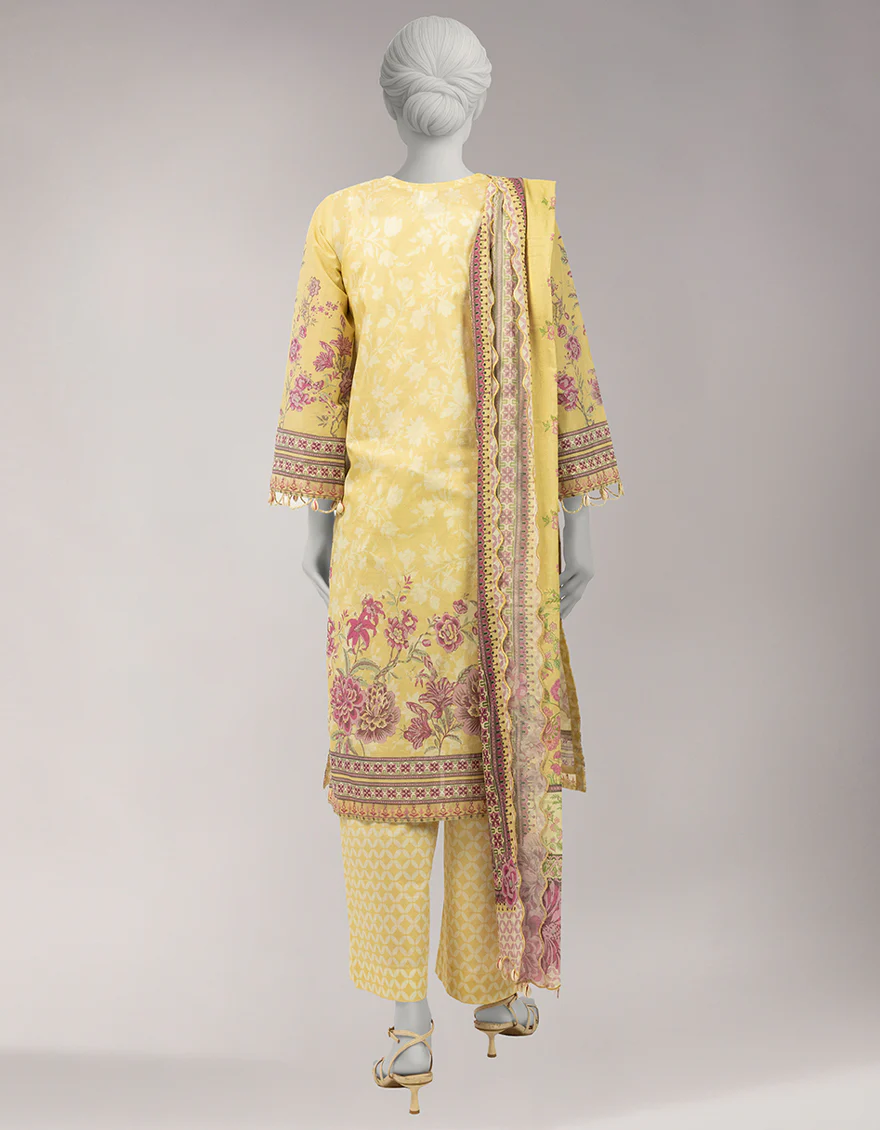 MULTICOLOR LAWN 3PC UNSTITCHED | JLU-S-26-3986 BOTANICAL-8 - Image 2