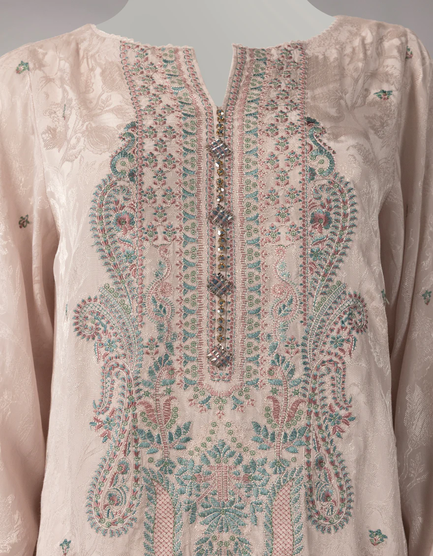 PINK JACQUARD 3PC UNSTITCHED | JLU-S-26-4067 ETHNIC KASHMIRI-1 - Image 3