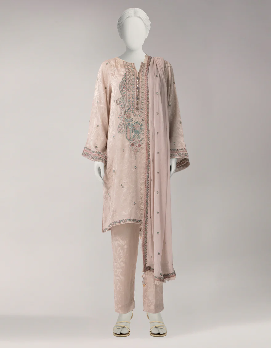 PINK JACQUARD 3PC UNSTITCHED | JLU-S-26-4067 ETHNIC KASHMIRI-1 - Image 4