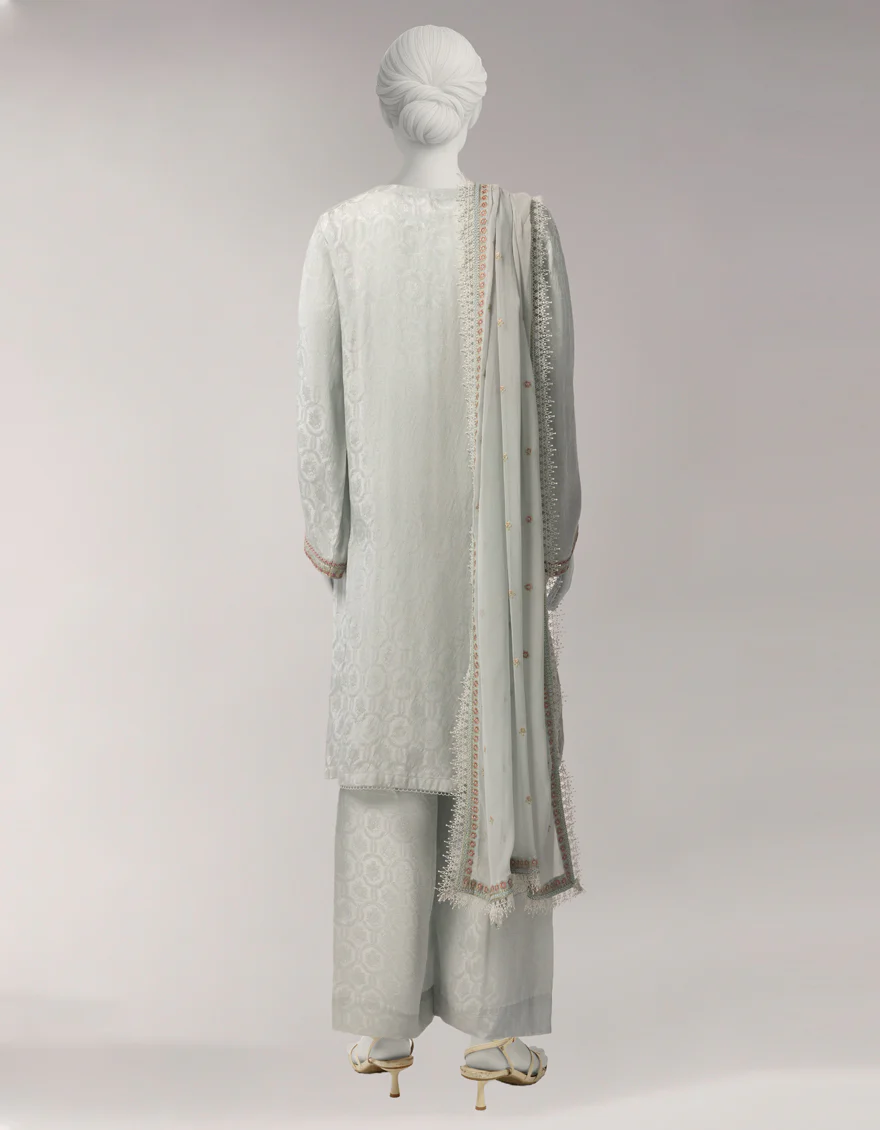GREY JACQUARD 3PC UNSTITCHED | JLU-S-26-4068 ETHNIC KASHMIRI-2 - Image 3