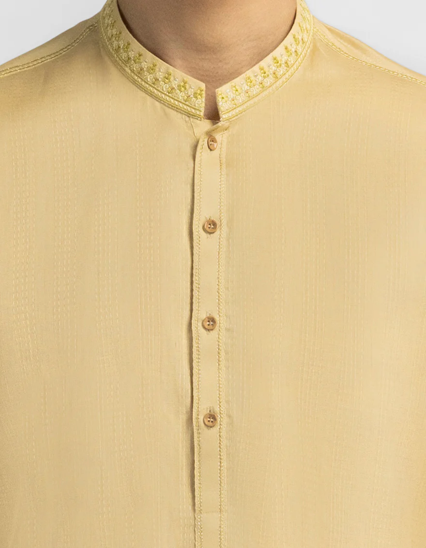 CREAM COTTON KURTA | JTK-A-39767/S26/10902-SF - Image 3