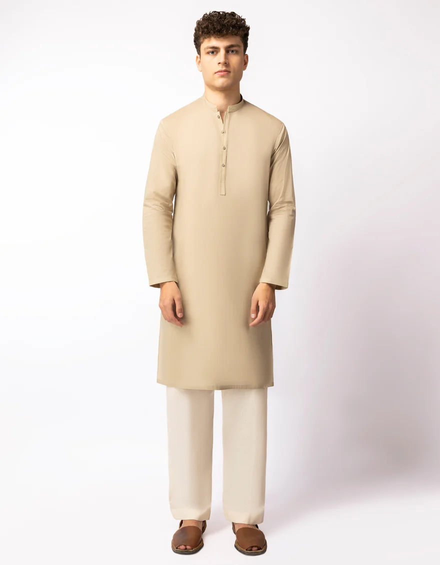 BEIGE COTTON KURTA | JTK-A-42082/S26/JJ10827-SF