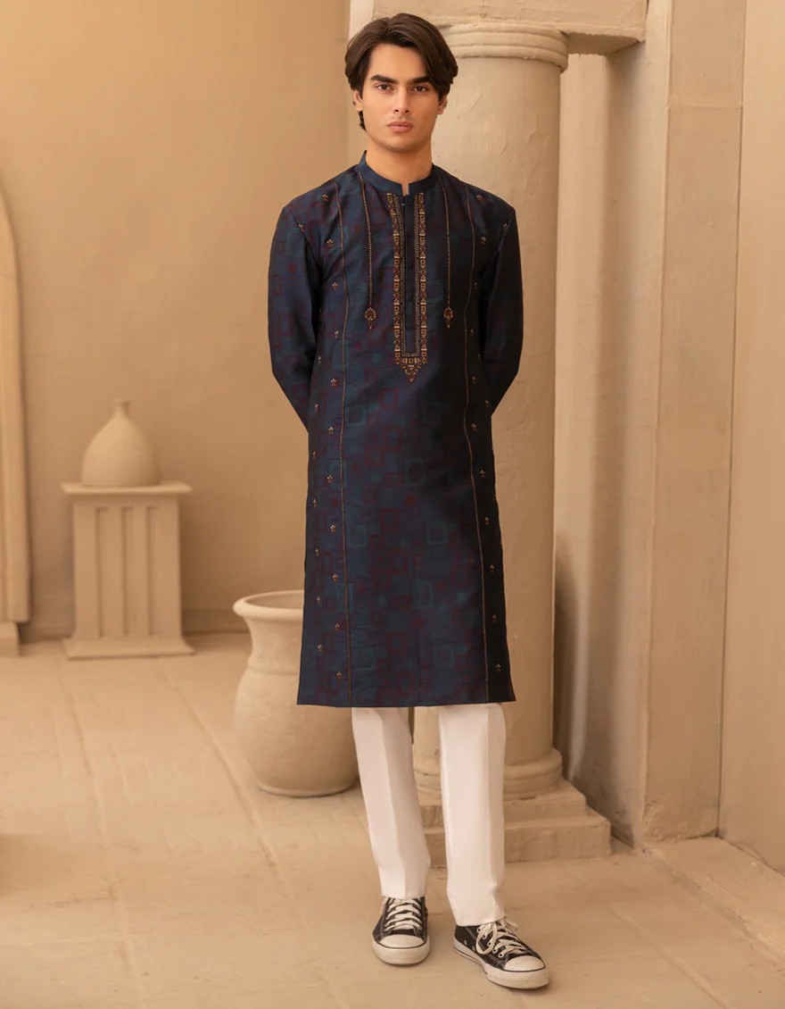 BLUISH GREEN SPECIAL KURTA | JTK-SP-A-46798/S25/JJ10002-FL
