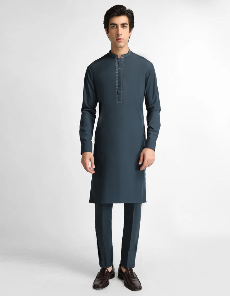 DARK GREEN KURTA TROUSERS | JTKP-A-39796/S26/JJ10969-SF