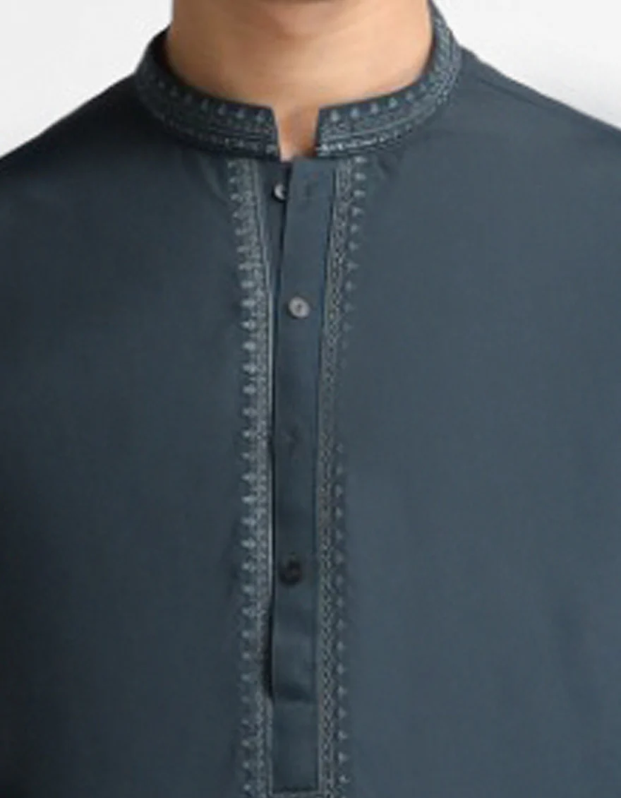 DARK GREEN KURTA TROUSERS | JTKP-A-39796/S26/JJ10969-SF - Image 4