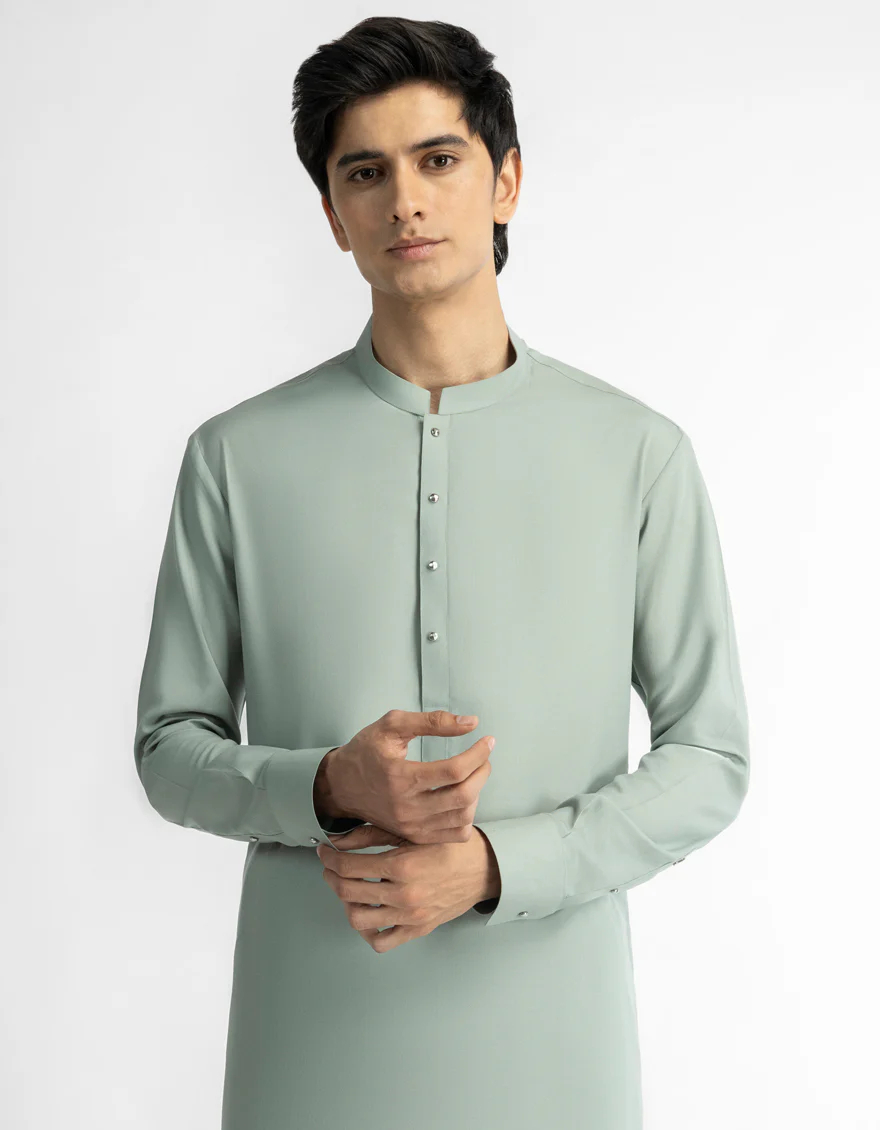 GREEN KURTA TROUSERS | JTKP-A-42166/S26/JJ10880-CL - Image 2