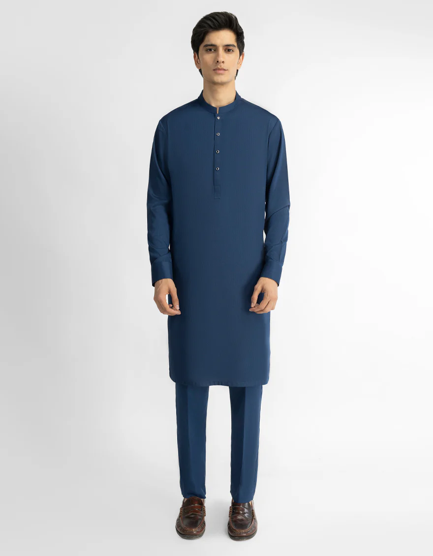 NAVY BLUE KURTA TROUSERS | JTKP-A-42167/S26/JJ10818-PN