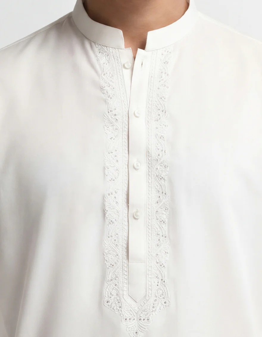 OFF WHITE KAMEEZ SHALWAR | JTKS-A-20005/S26/JJ10583-FL - Image 3