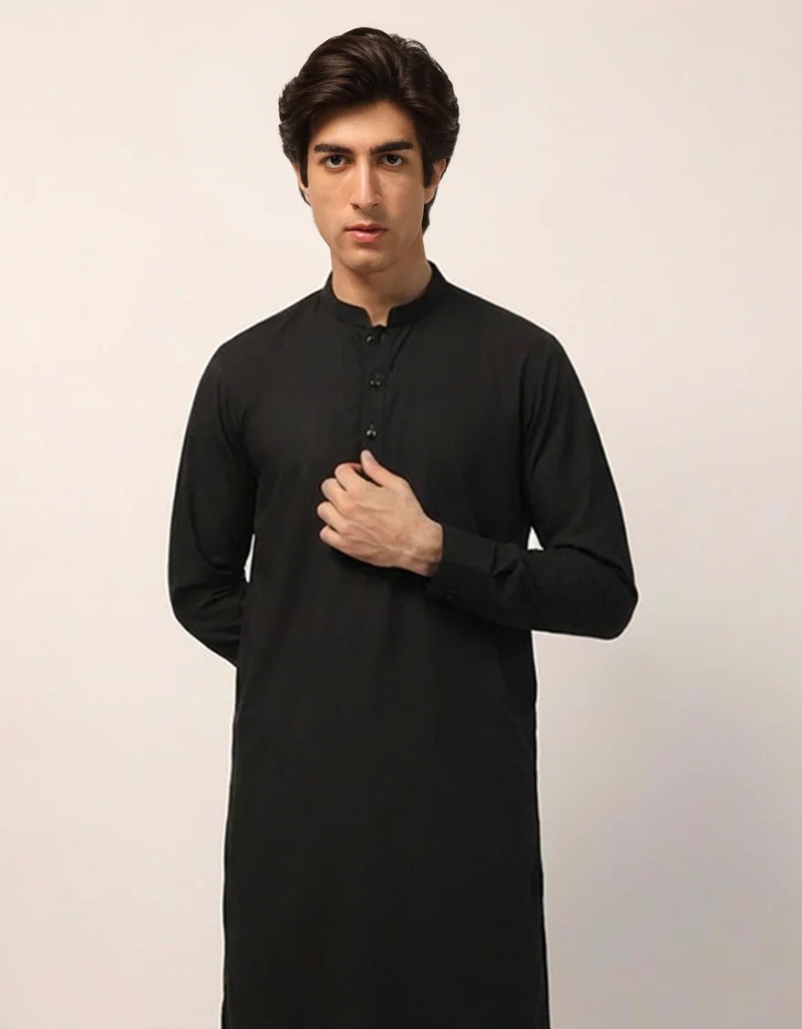 BLACK KAMEEZ SHALWAR | JTKS-A-42031/S26/JJ10244-CL - Image 2