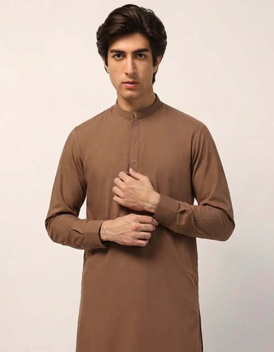 LIGHT BROWN KAMEEZ SHALWAR | JTKS-A-50538/S26/JJ10422-CL - Image 2