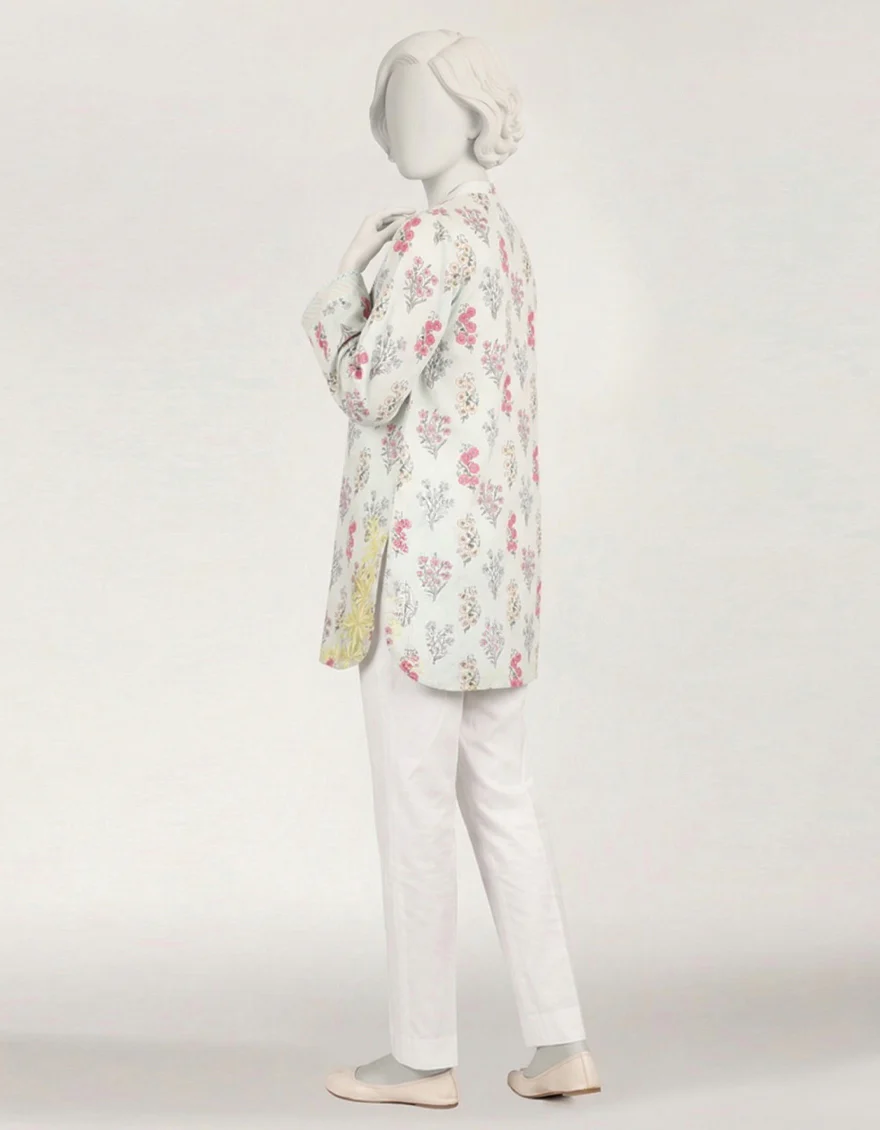 GREEN LAWN KURTI | JYGK-S-JTS-26-4155 FB/DOTS & GLORY - Image 3