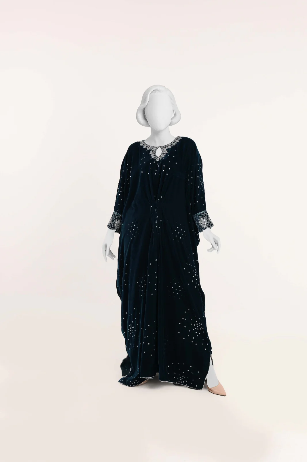 TEAL VELVET KURTI | PJLXS-991054 (PJLXS251054)